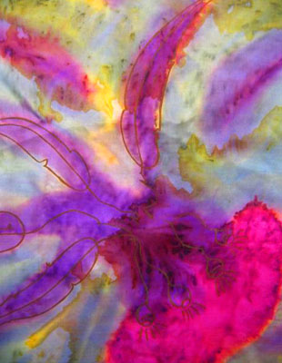 Pure Silk Scarves with Australian Flowering Gum designs