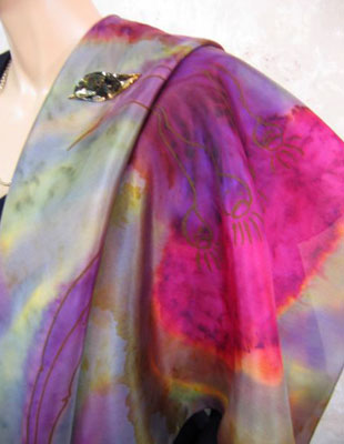 Pure Silk Scarves with Australian Flowering Gum designs