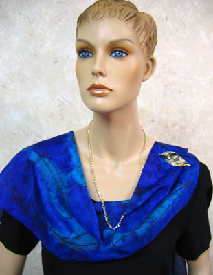Long Silk Scarves with Australian Gum Leaf designs