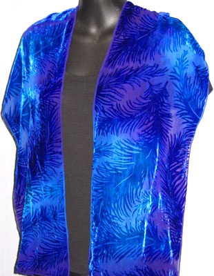 Devore Velvet Scarves in brilliant colours