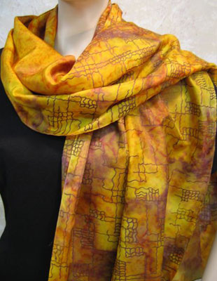 Silk Shawls featuring warp and weft designs