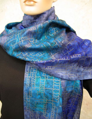 Silk Shawls featuring warp and weft designs