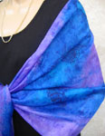 Silk Shawls featuring Blue Water Dreaming Aboriginal designs
