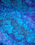 Silk Shawls featuring Blue Water Dreaming Aboriginal designs