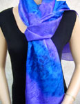 Silk Shawls featuring Blue Water Dreaming Aboriginal designs