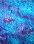 Silk Shawls featuring Blue Water Dreaming Aboriginal designs