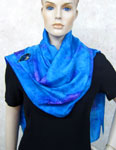 Silk Shawls featuring Blue Water Dreaming Aboriginal designs