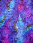 Square Silk Scarves featuring Blue Water Dreaming Aboriginal designs