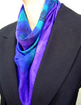 Square Silk Scarves featuring Blue Water Dreaming Aboriginal designs