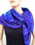 Square Silk Scarves featuring Blue Water Dreaming Aboriginal designs