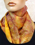 Long Silk Scarves featuring Inland Aboriginal designs