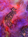Long Silk Scarves featuring Inland Aboriginal designs