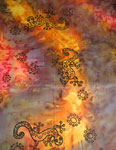 Long Silk Scarves featuring Inland Aboriginal designs
