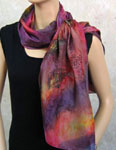 Silk Shawls featuring Inland Aboriginal designs