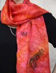 Silk Shawls featuring Inland Aboriginal designs