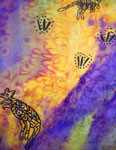 Silk Shawls featuring Inland Aboriginal designs