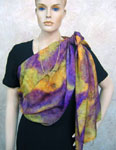 Silk Shawls featuring Inland Aboriginal designs