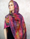 Silk Shawls featuring Inland Aboriginal designs