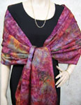 Silk Shawls featuring Inland Aboriginal designs