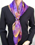 Square Silk Scarves featuring Inland Aboriginal designs