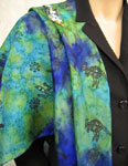 Square Silk Scarves featuring Inland Aboriginal designs