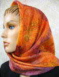 Square Silk Scarves featuring Inland Aboriginal designs