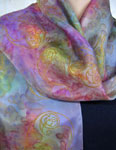 Long Silk Scarves featuring Celtic art designs