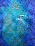 Square Silk Scarves featuring Celtic art designs