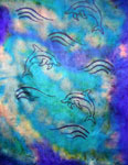 Silk Shawls featuring Dolphin designs