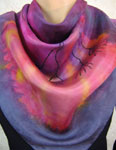 Pure Silk flowering gum square scarves
