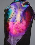 Pure Silk flowering gum square scarves