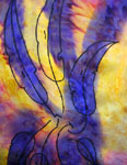 Pure Silk Long gum leaf scarves
