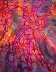 Pure Silk Long gum leaf scarves