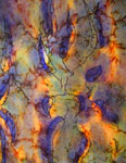 Pure Silk Long gum leaf scarves