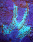 Pure Silk Long gum leaf scarves