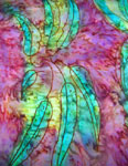 Pure Silk Long gum leaf scarves
