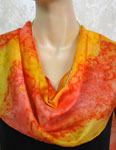 Long Silk Scarves featuring Harp designs