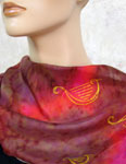 Long Silk Scarves featuring Harp designs