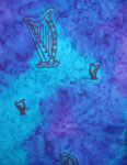 Square Silk Scarves featuring Harp designs