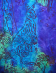 Long Silk Scarves featuring Kangaroo designs