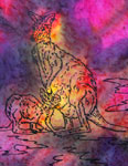 Square Silk Scarves featuring Kangaroo designs