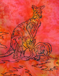 Square Silk Scarves featuring Kangaroo designs