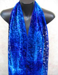 Devore Velvet painted Scarves