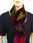 Devore Velvet painted Scarves