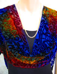 Devore Velvet painted Scarves