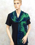 Devore Velvet painted Scarves