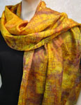 Silk Shawls featuring warp and weft designs