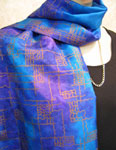 Silk Shawls featuring warp and weft designs