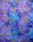 Square Silk Scarves featuring warp and weft designs