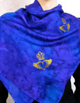 Silk Scarves featuring Celtic Claddagh designs